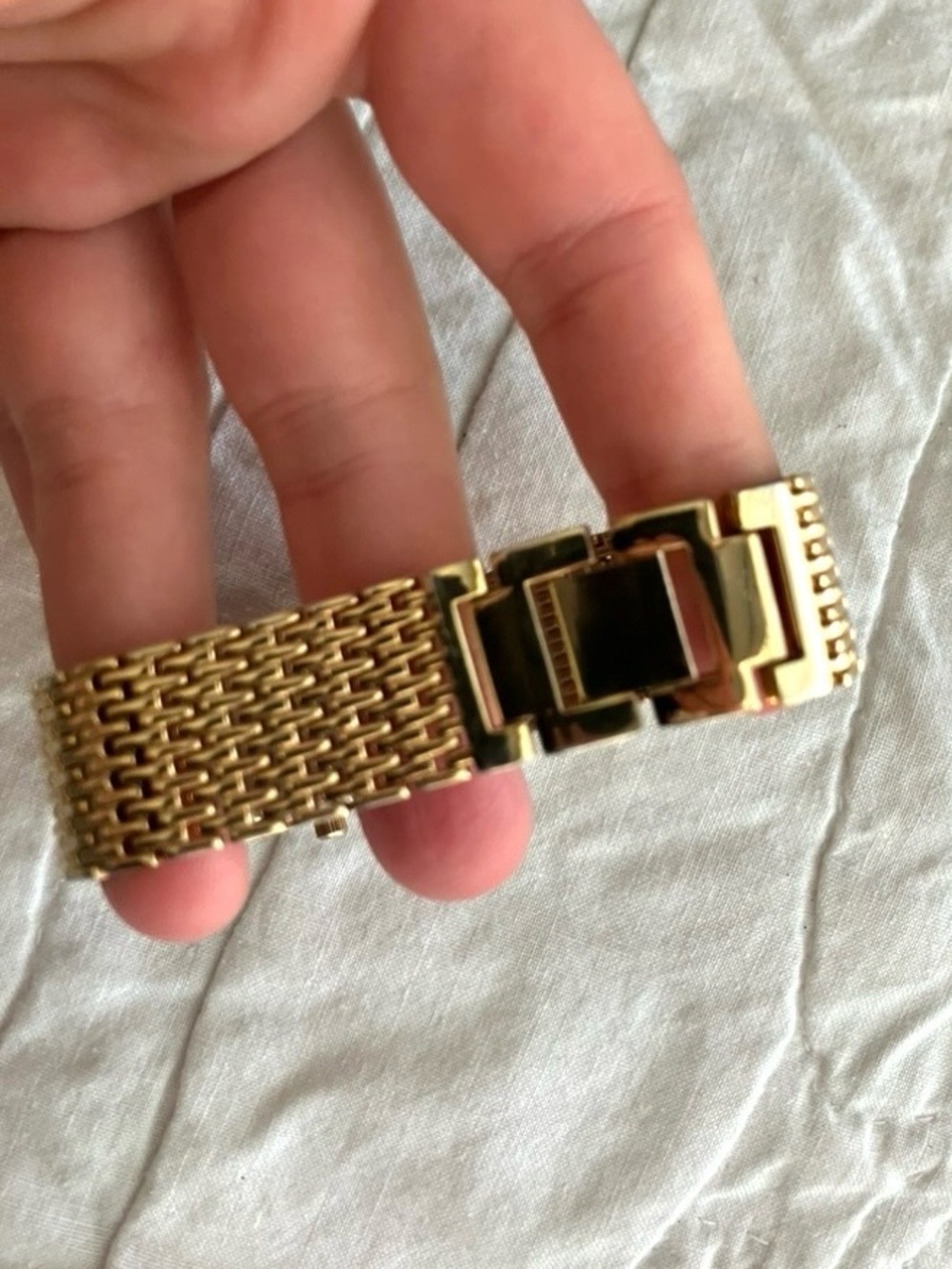 Kim Rodgers Gold Tone Squared Face Quartz Watch - Picture 5 of 9